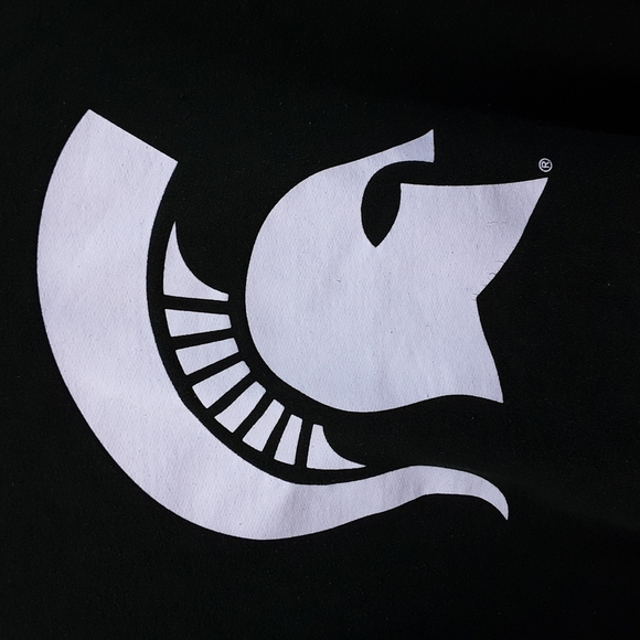 Michigan State University green sweatshirt hoodie size small - Picture 3 of 9